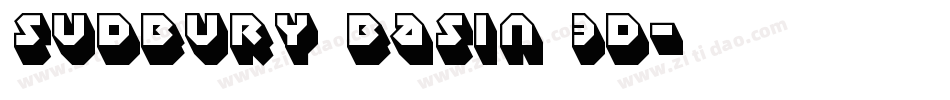 Sudbury Basin 3D字体转换